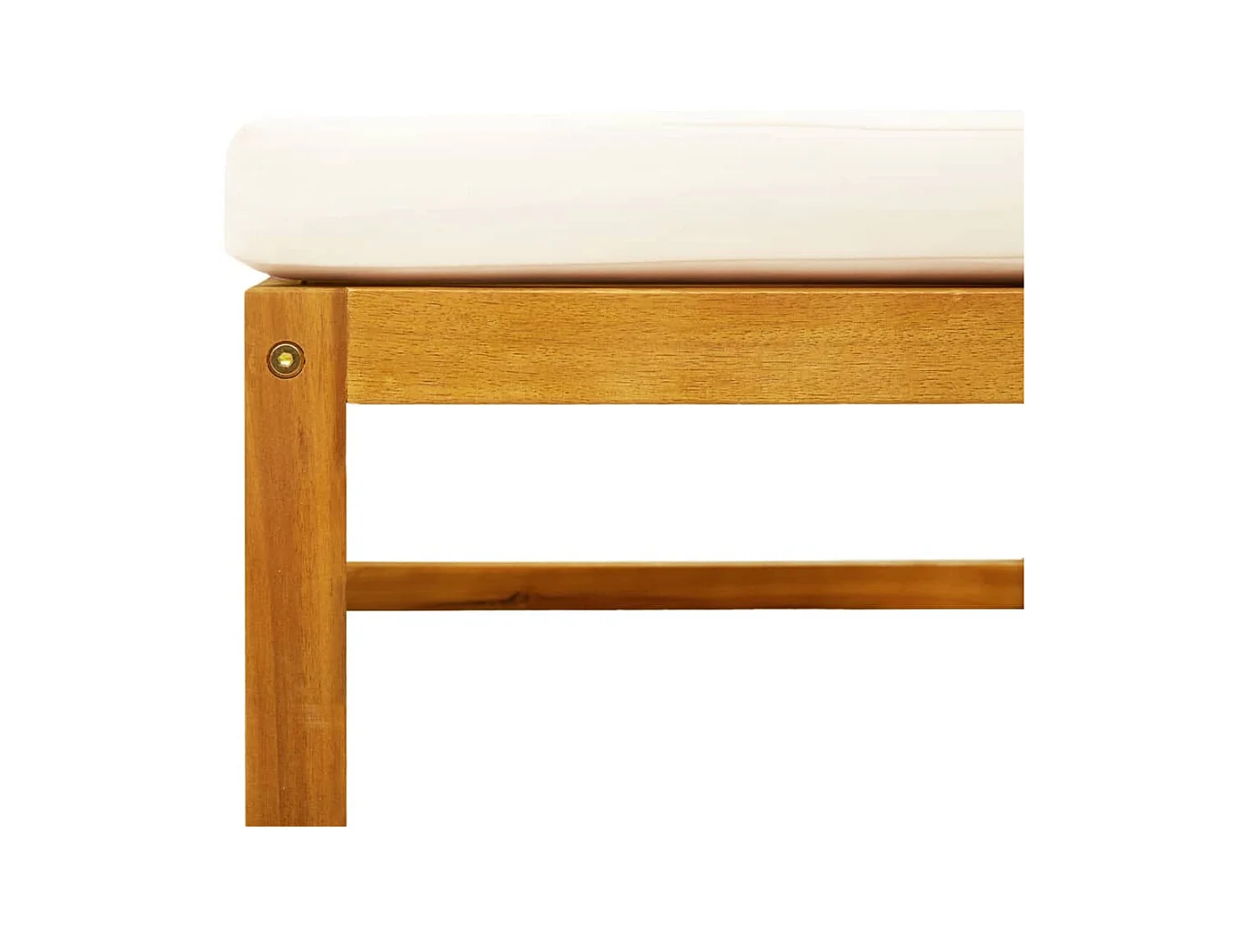 Blue Mound  Repose-pied de jardin avec coussins bois massif d'acacia