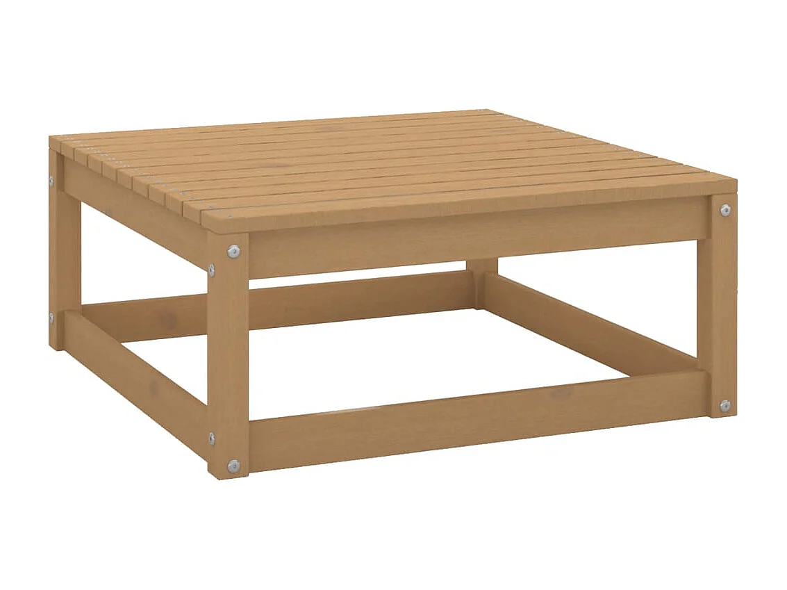 Aloys  Tuinvoetenbank 70x70x30 cm massief grenenhout honingbruin