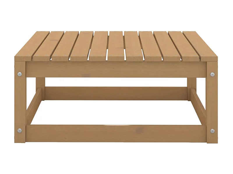 Aloys  Tuinvoetenbank 70x70x30 cm massief grenenhout honingbruin