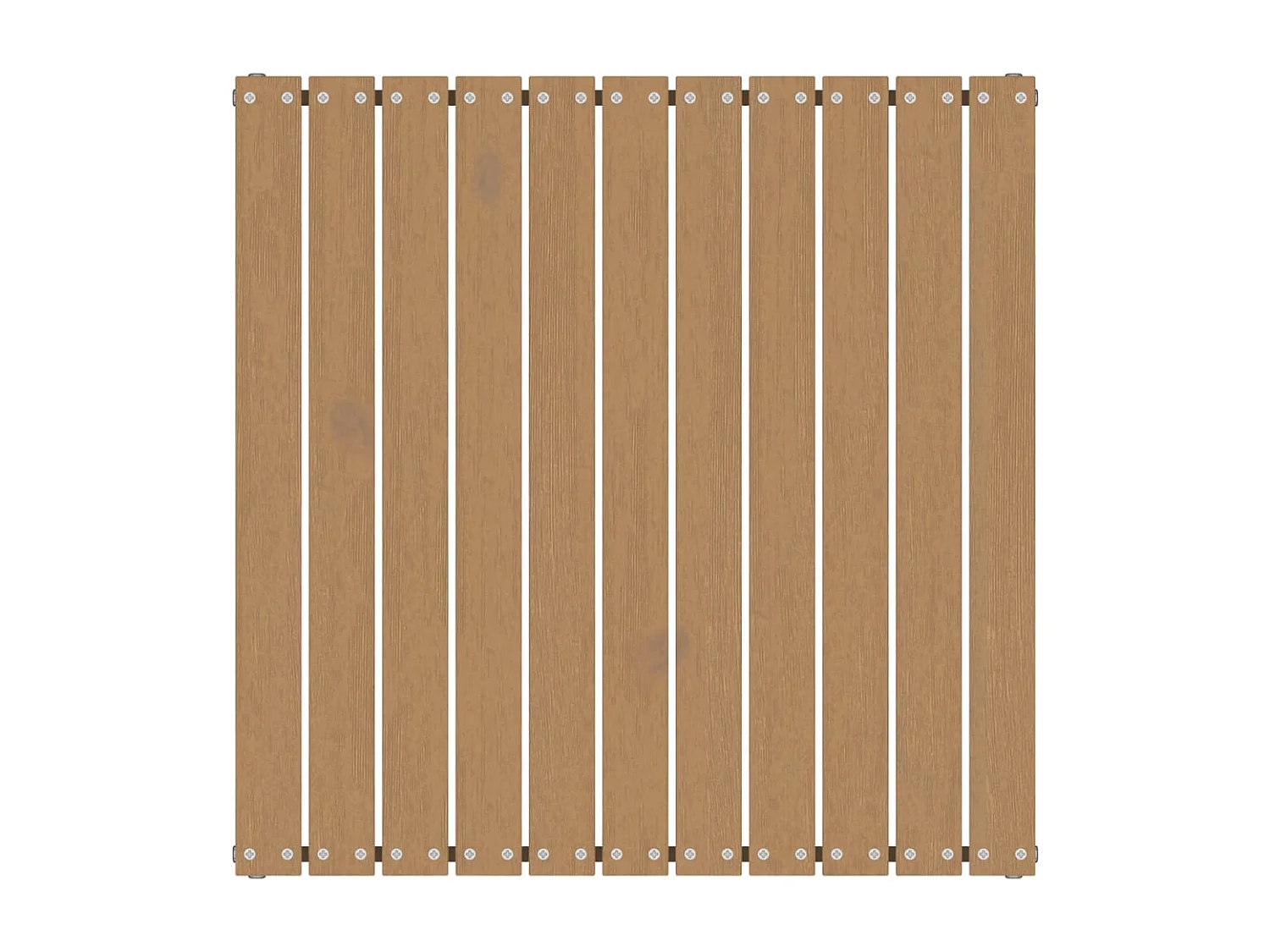 Koen  Repose-pied de jardin et coussin Marron miel Bois de pin massif