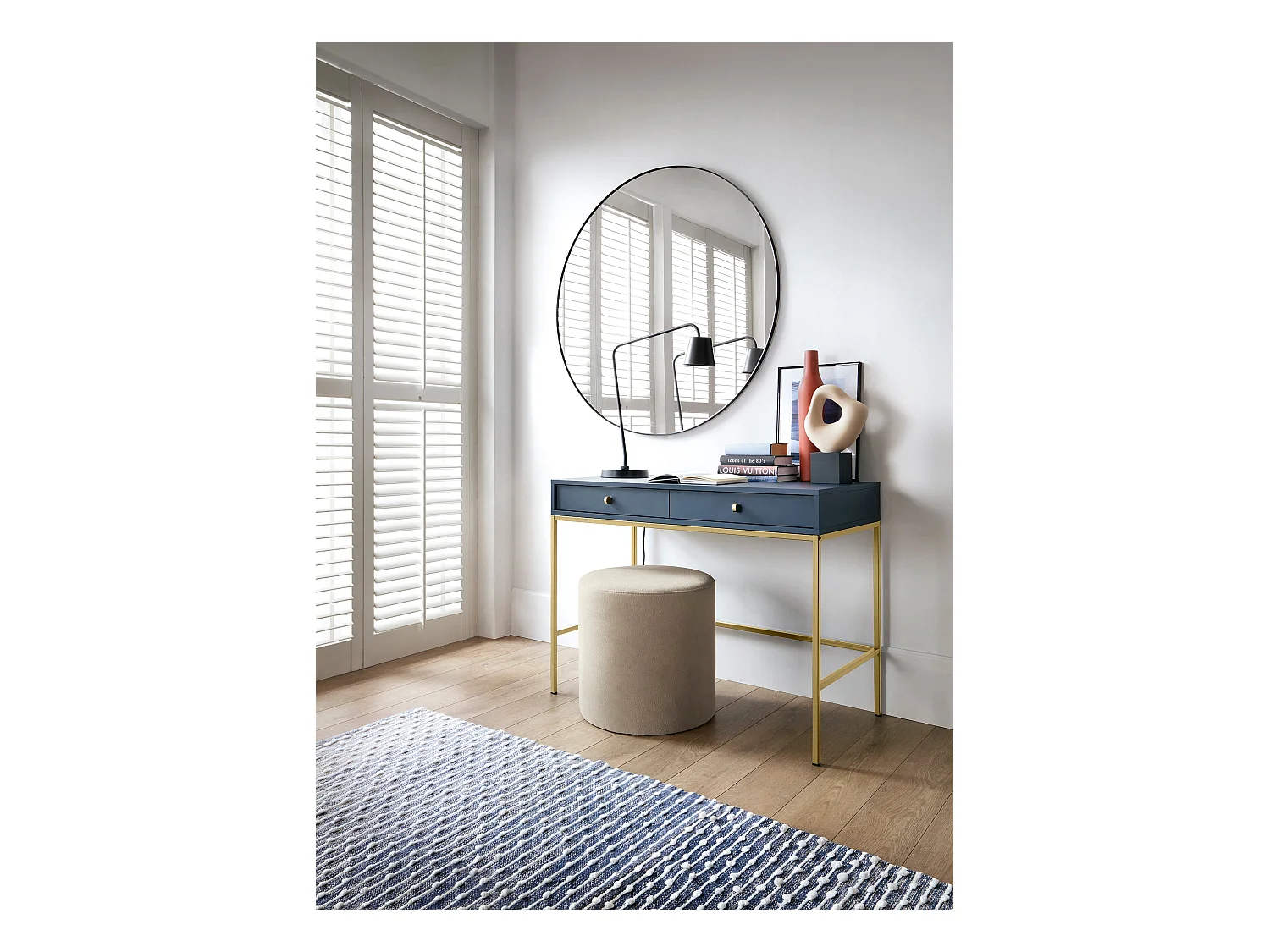 Console met 2 lades, 104x77 cm