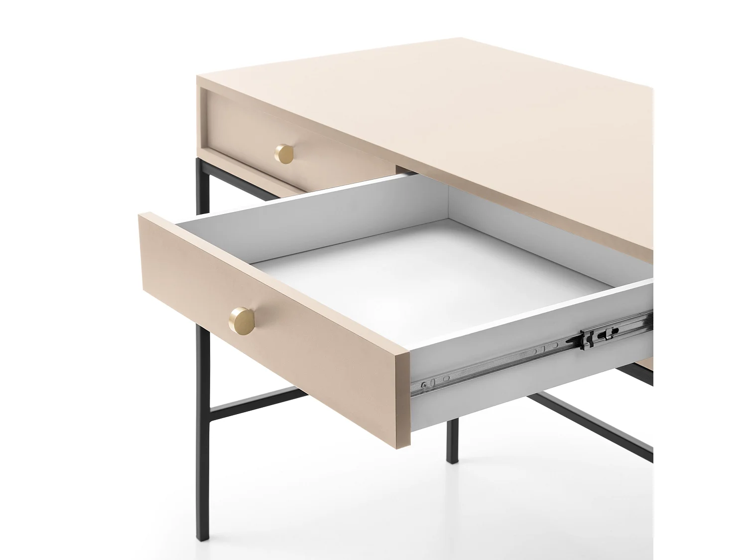 Console avec 2 tiroirs, 104x77 cm