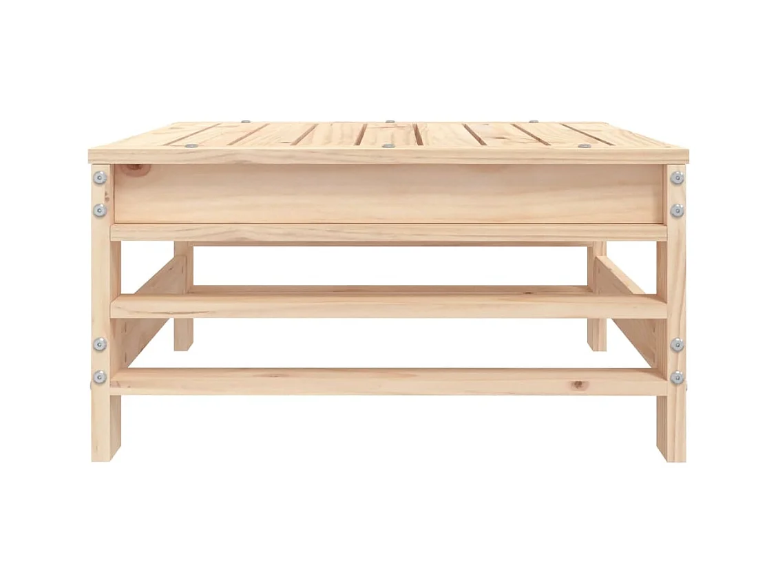 Penny  Repose-pied de jardin bois de pin massif