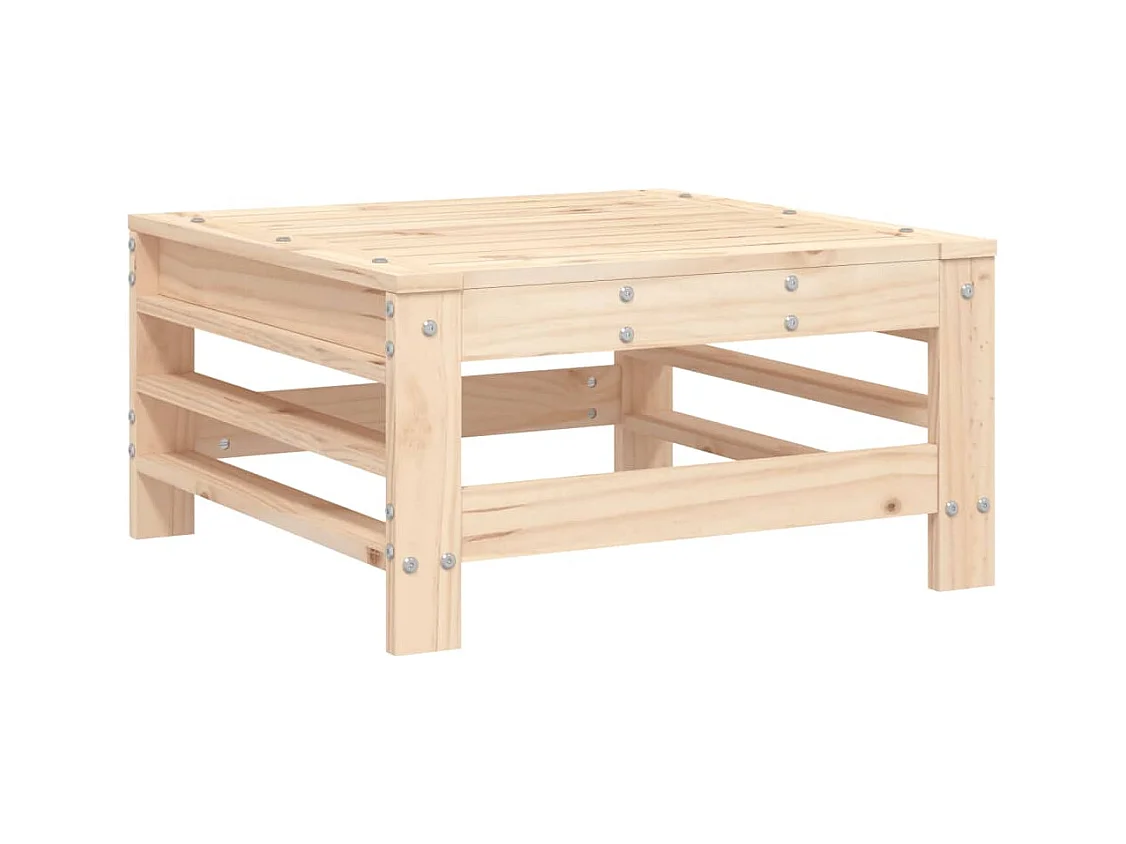 Penny  Repose-pied de jardin bois de pin massif