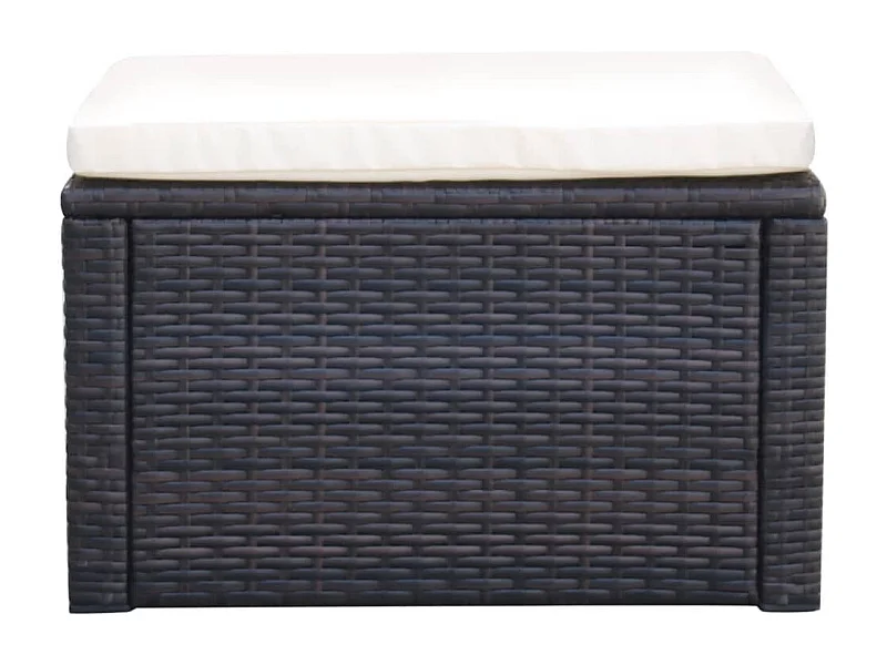 Jean-Bernard-Paul  Voetenbank/poef bruin 53x53x30 cm poly rattan