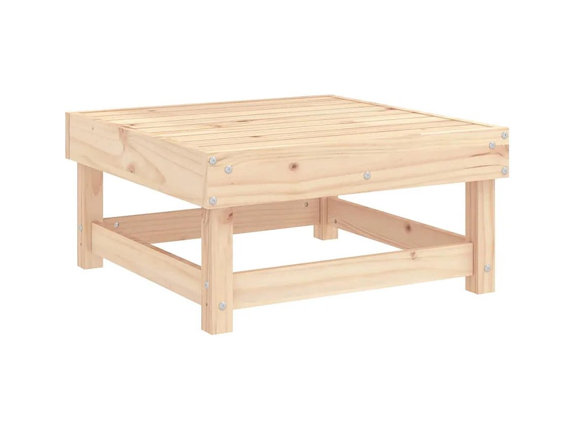 Tibor  Repose-pied de jardin avec coussin bois de pin massif