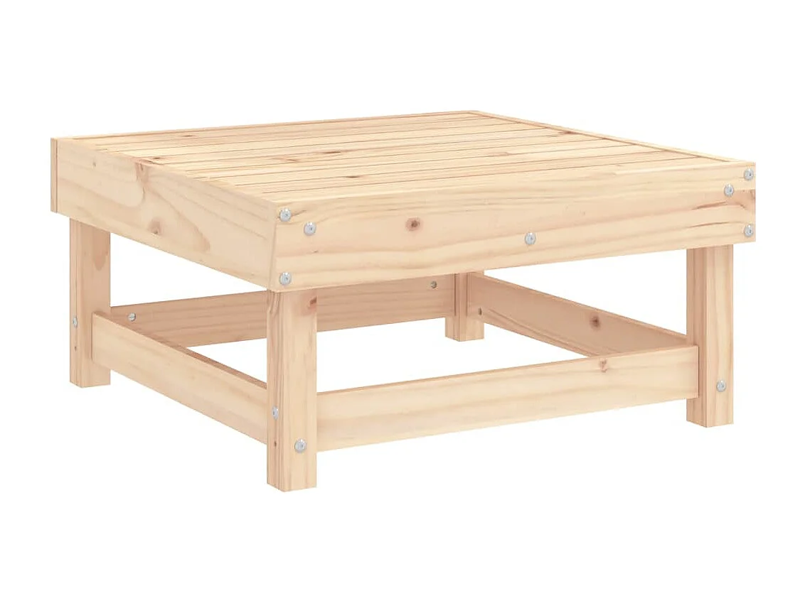 Tibor  Repose-pied de jardin avec coussin bois de pin massif