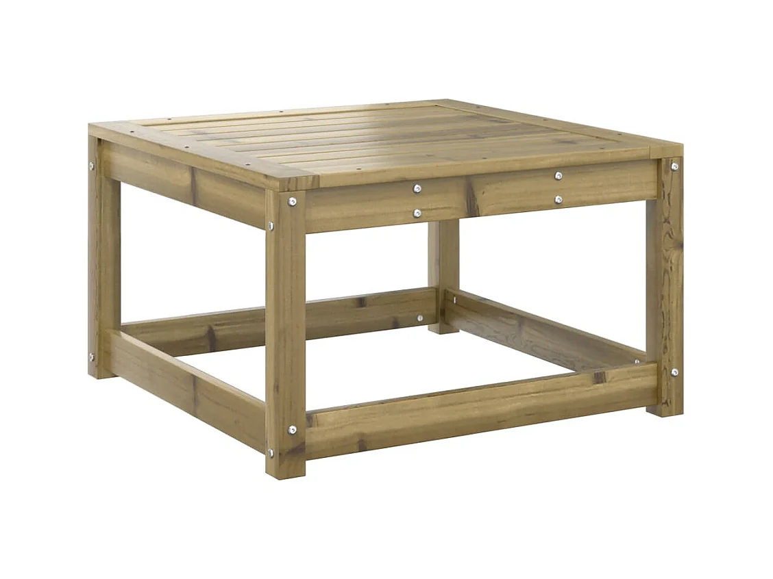 Coalgate  Repose-pied de jardin avec coussins bois de pin imprégné