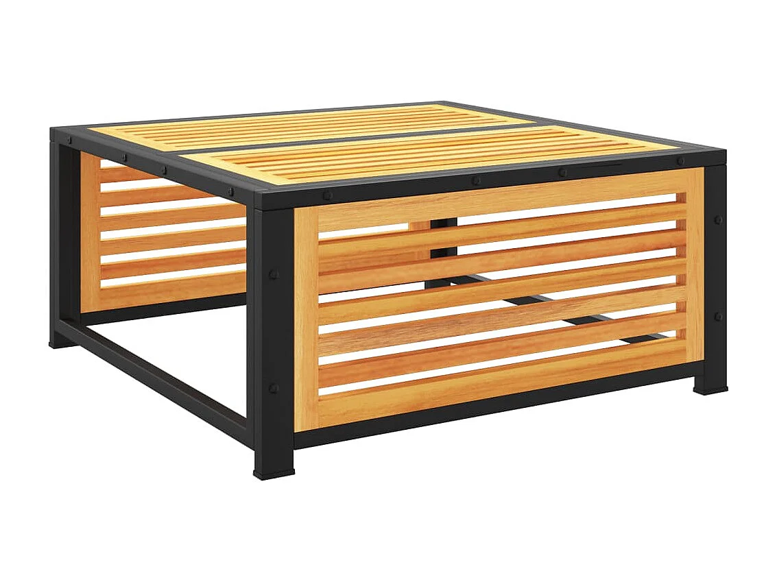 Carrigart  Tuinvoetenbank met kussen 68x68x30 cm massief acaciahout