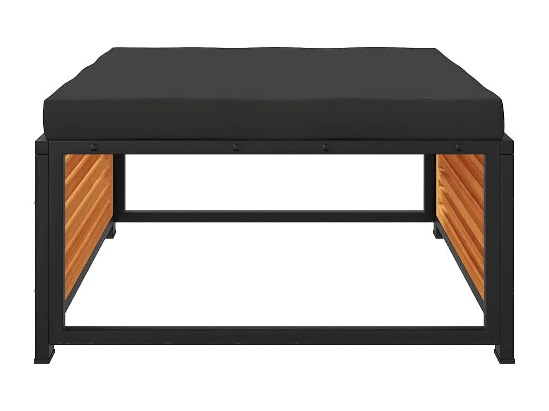 Carrigart  Tuinvoetenbank met kussen 68x68x30 cm massief acaciahout