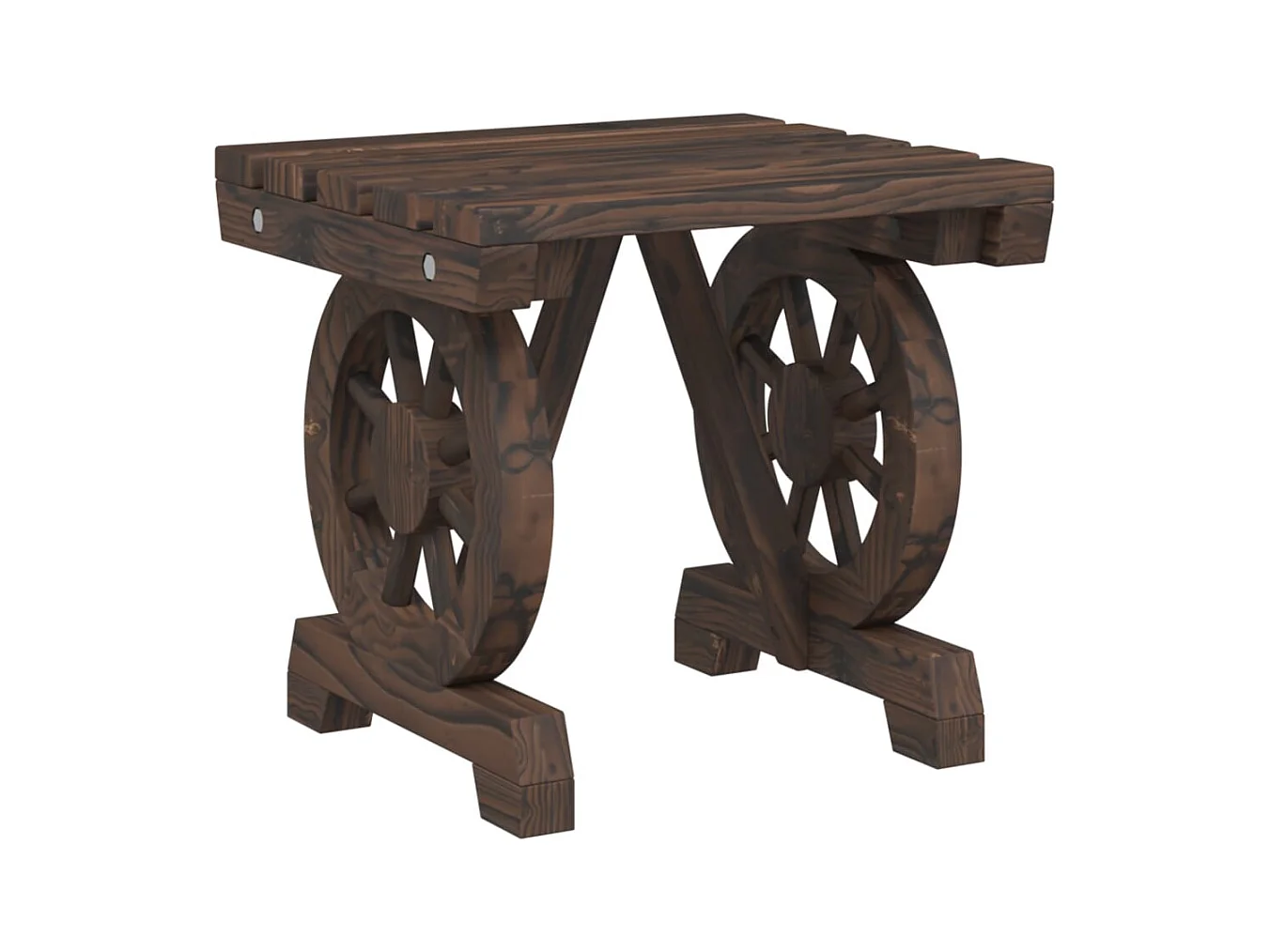 Bent  Repose-pied de jardin 40x36,5x38,5 cm bois massif sapin