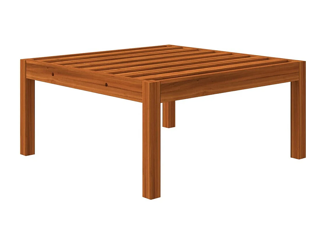 Cut Bank  Repose-pied de jardin avec coussin Bois d'acacia massif