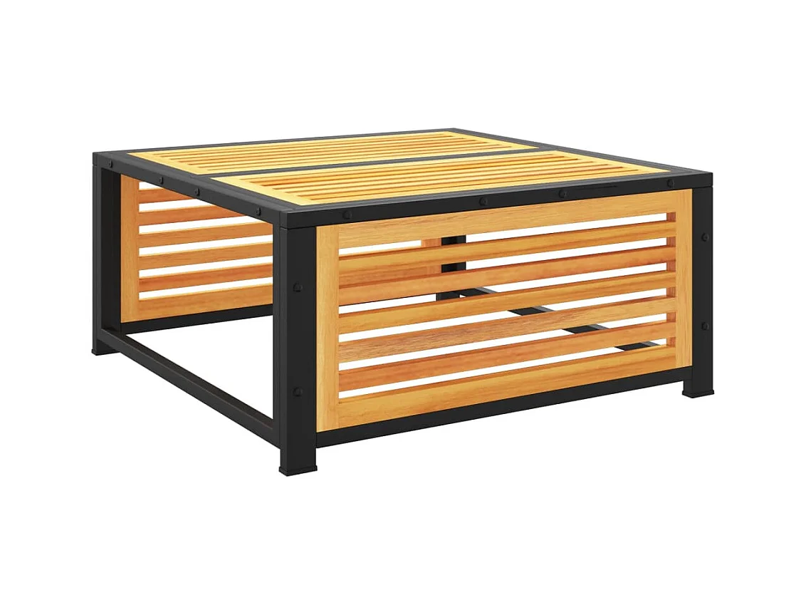 Carrigart  Tuinvoetenbank met kussen 68x68x30 cm massief acaciahout