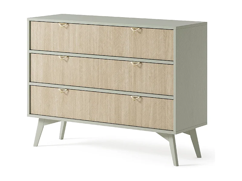 Cômoda com 3 gavetas em madeira laminada 106x80 cm