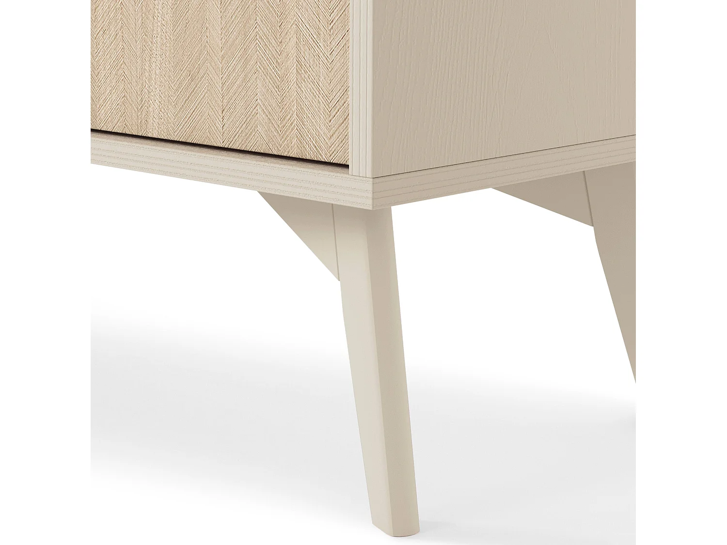 Table de chevet 1 tiroir en bois lamellé 54x54 cm