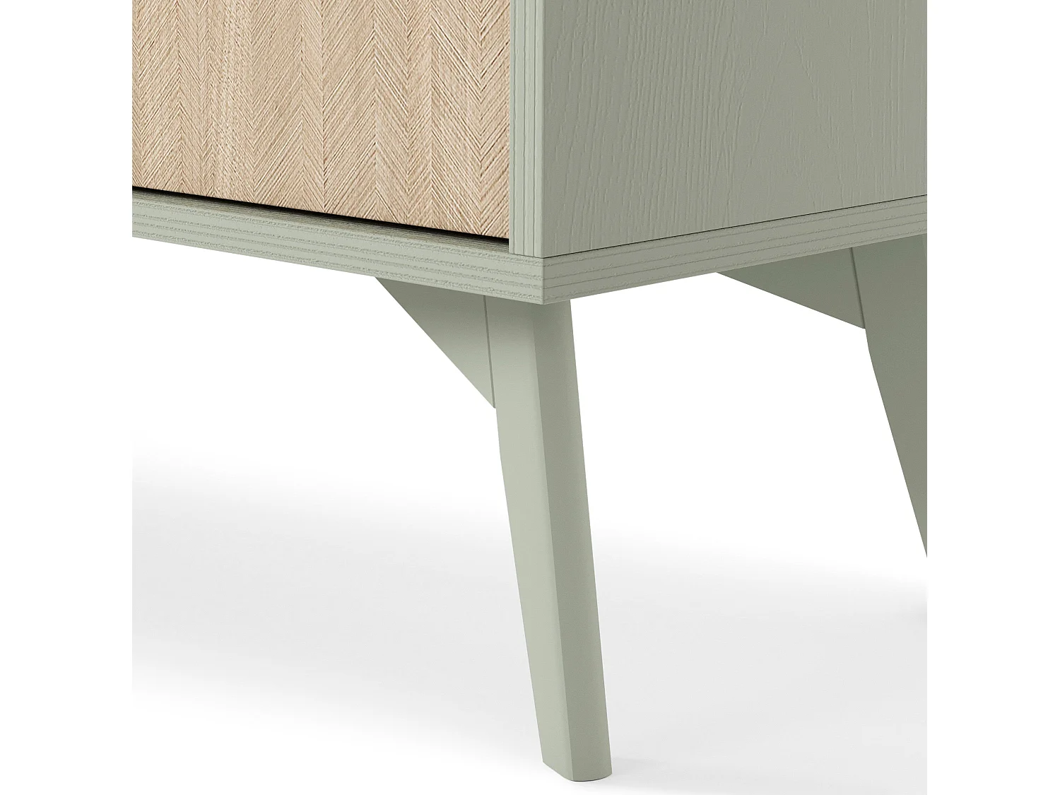 Table de chevet 1 tiroir en bois lamellé 54x54 cm