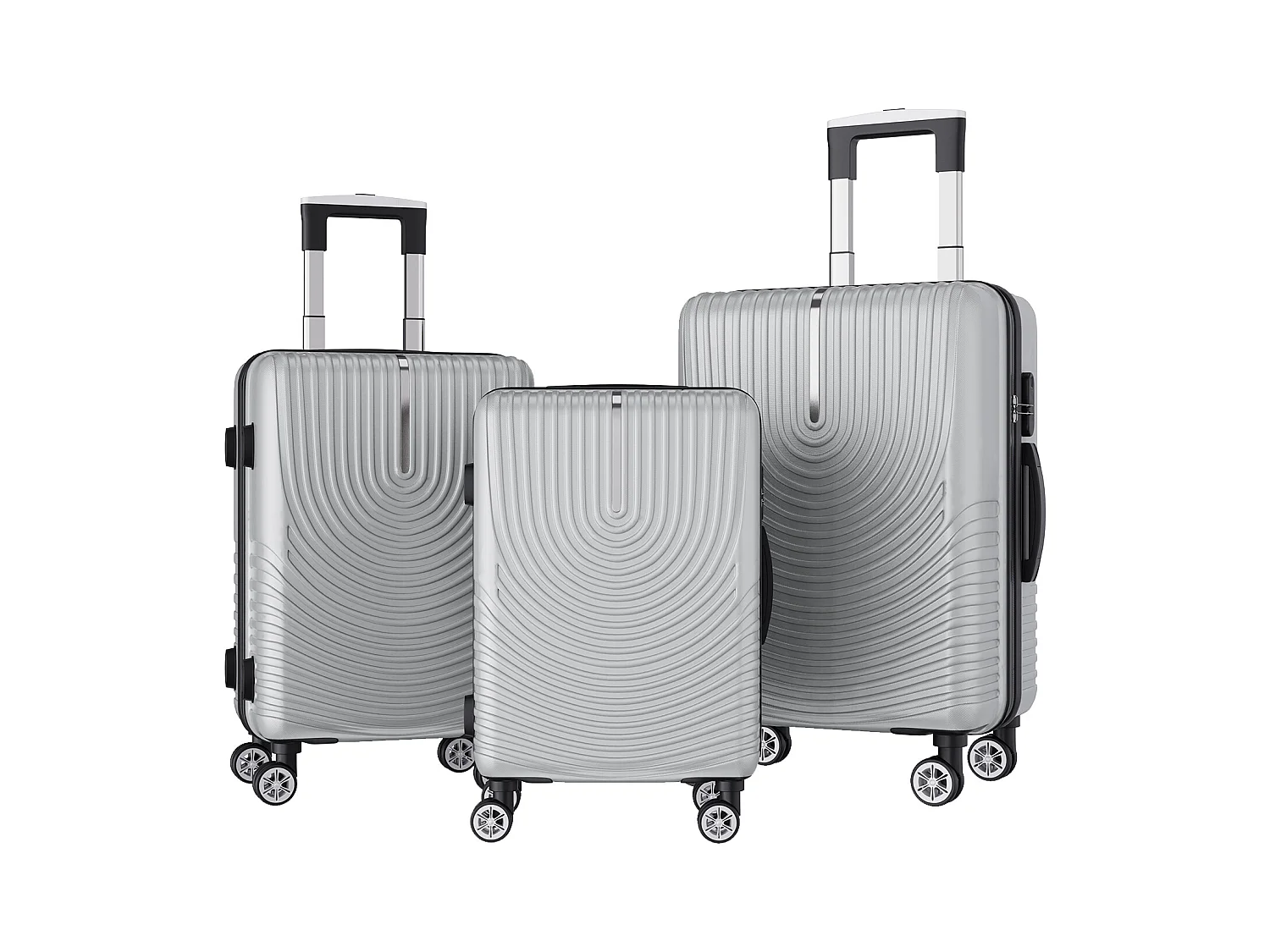 Ensemble de bagages empilables avec roues 360° et poignée rétractable – 3 tailles (M/L/XL) + balance numérique offerte