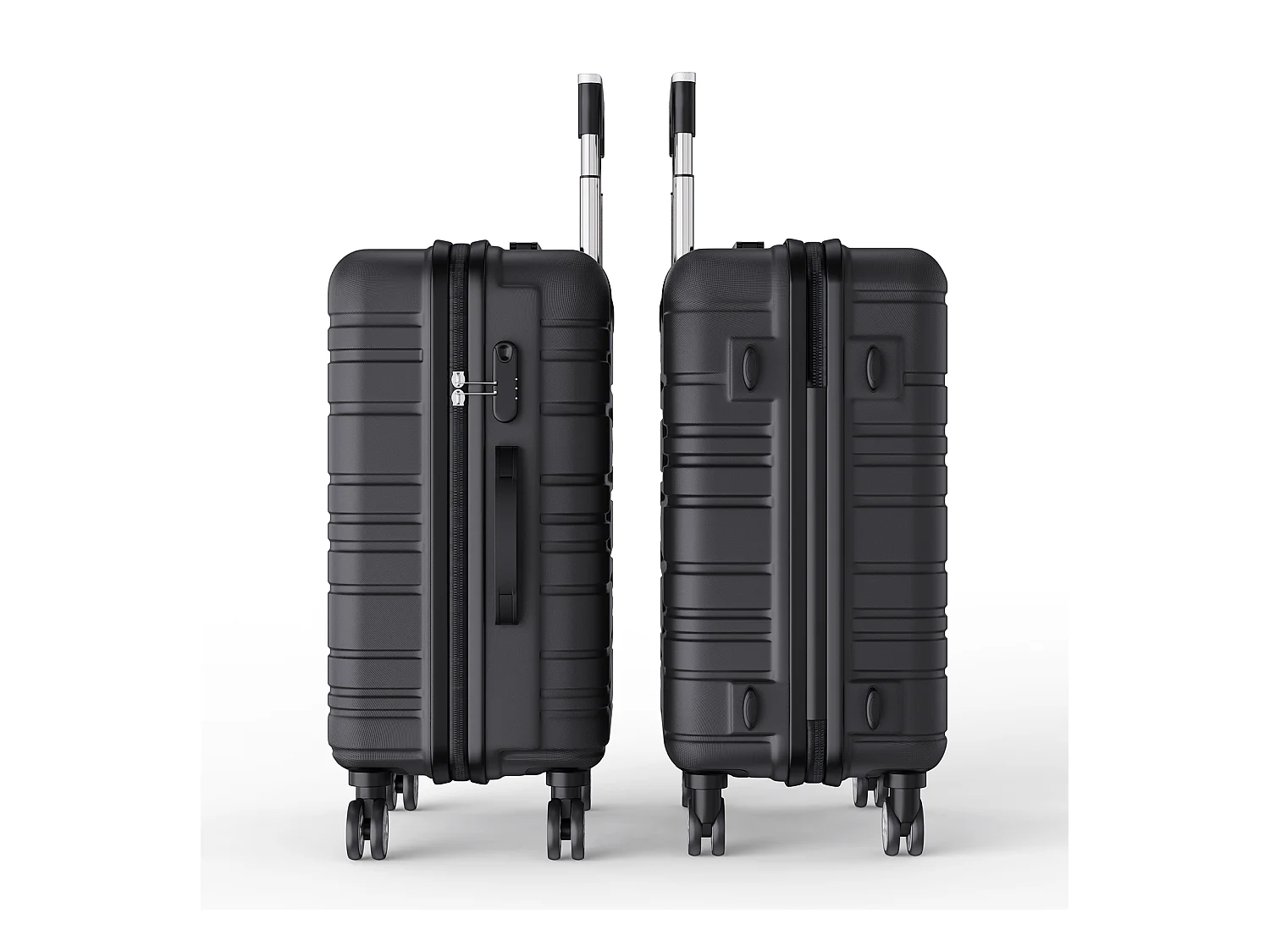 Stapelbare bagageset met 360° wielen en uitschuifbare handgreep – 3 maten (M/L/XL) + gratis digitale weegschaal