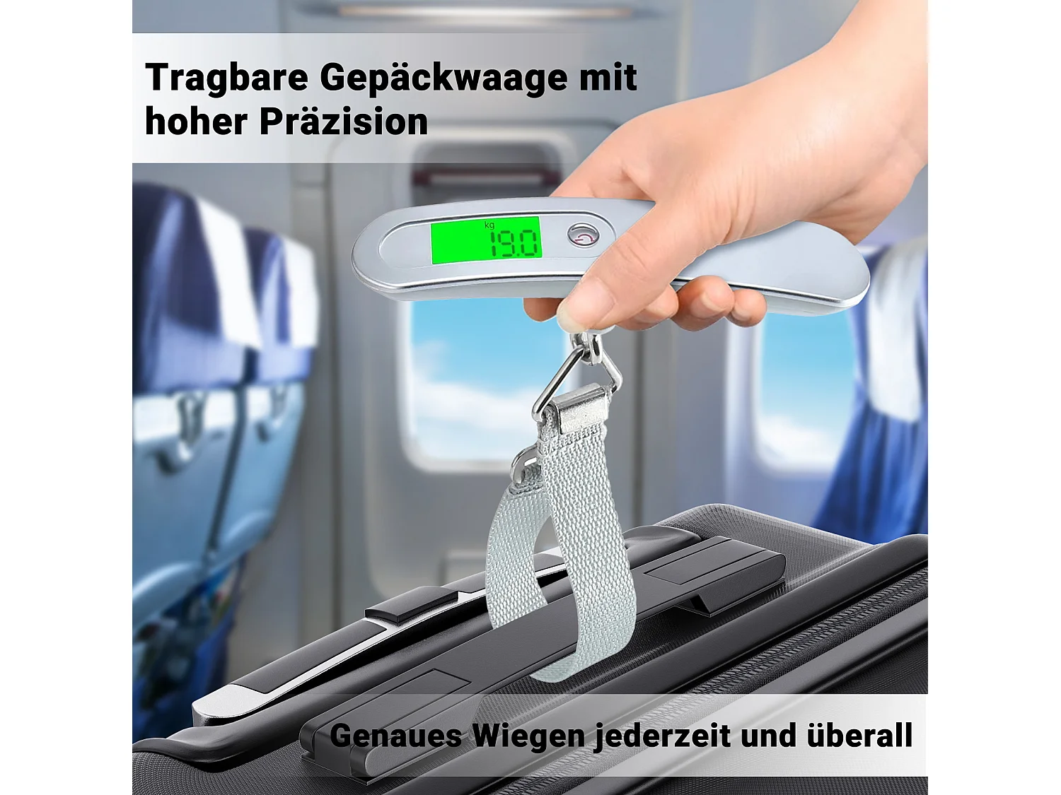 Ensemble de bagages empilables avec roues 360° et poignée rétractable – 3 tailles (M/L/XL) + balance numérique offerte