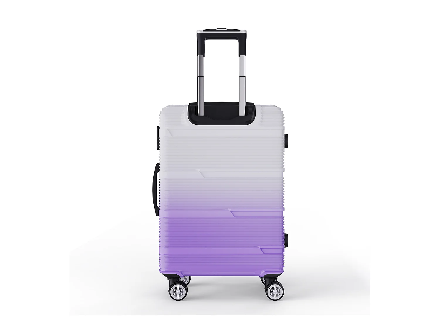 Ensemble de bagages de voyage à motif dégradé violet – 3 tailles (50,8 cm, 61 cm, 71,1 cm) + pèse-bagages portable