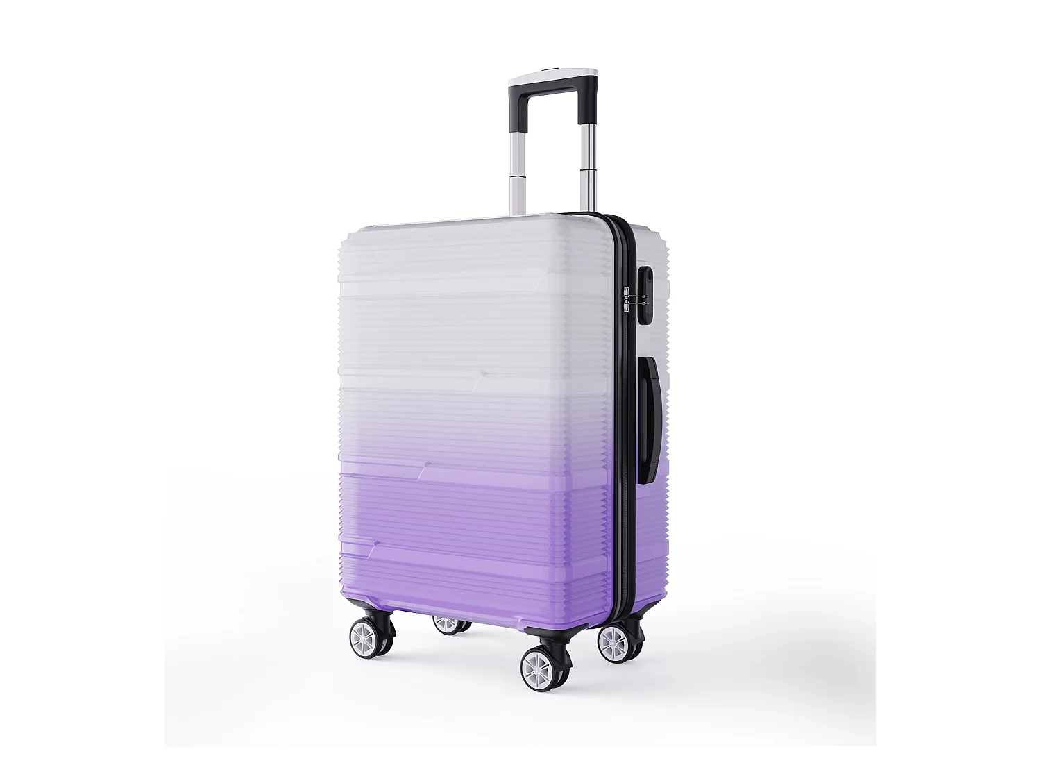 Ensemble de bagages de voyage à motif dégradé violet – 3 tailles (50,8 cm, 61 cm, 71,1 cm) + pèse-bagages portable
