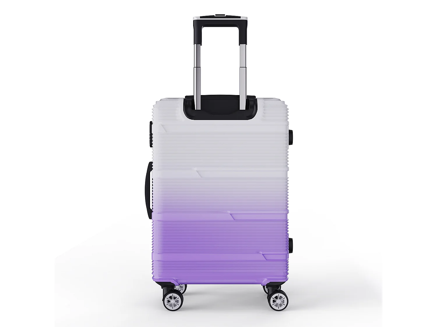 Reisbagageset met paars gradiëntontwerp - 3 maten (20"/24"/28") + draagbare bagageweegschaal