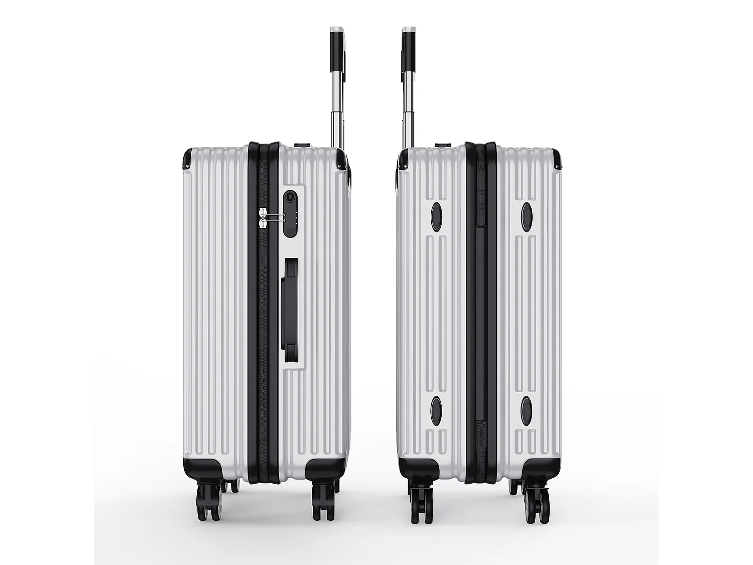 Stapelbare bagageset met 360° wielen en uitschuifbare handgreep – 3 maten (M/L/XL) + gratis digitale weegschaal