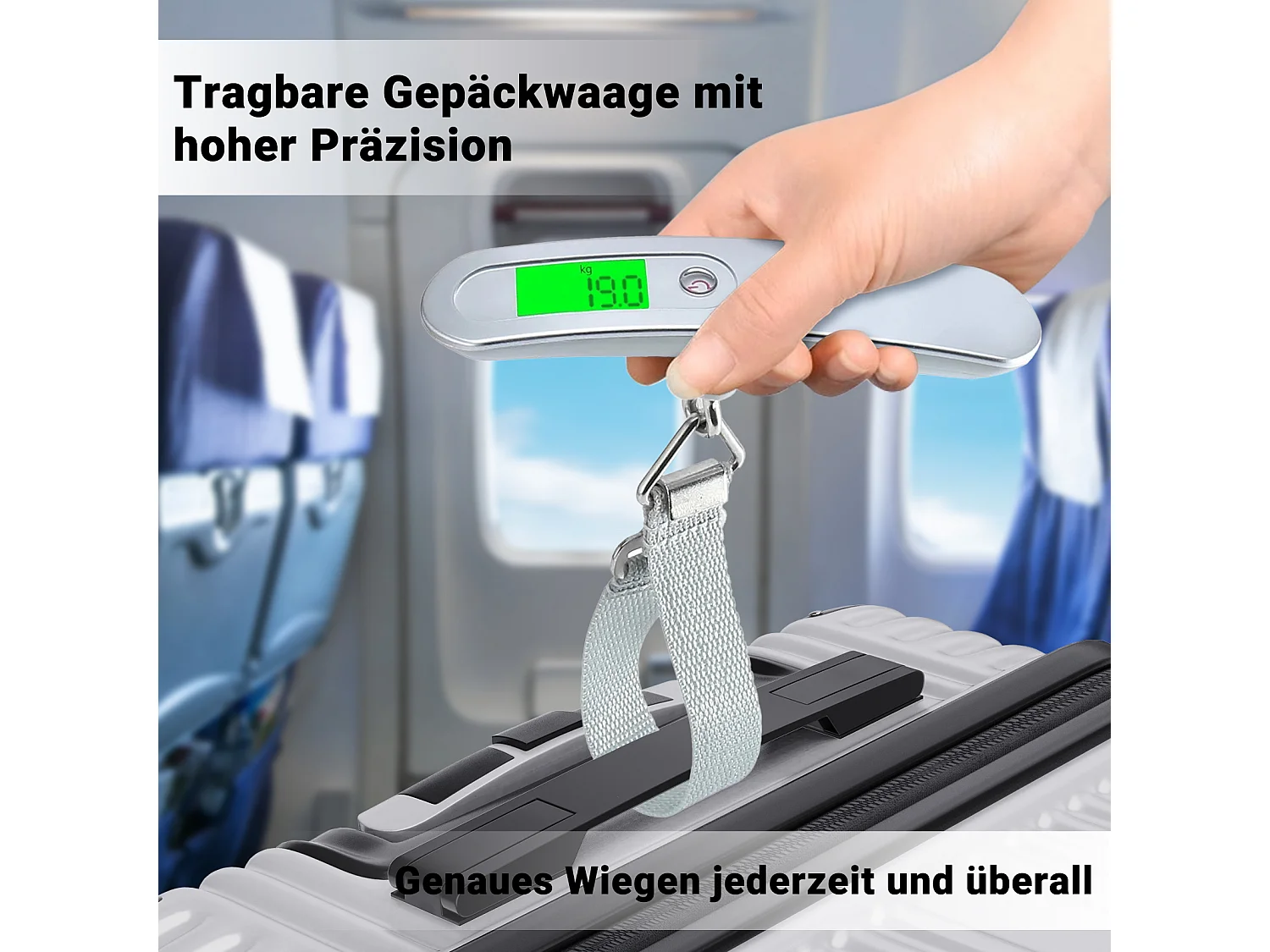 Ensemble de bagages empilables avec roues 360° et poignée rétractable – 3 tailles (M/L/XL) + balance numérique offerte