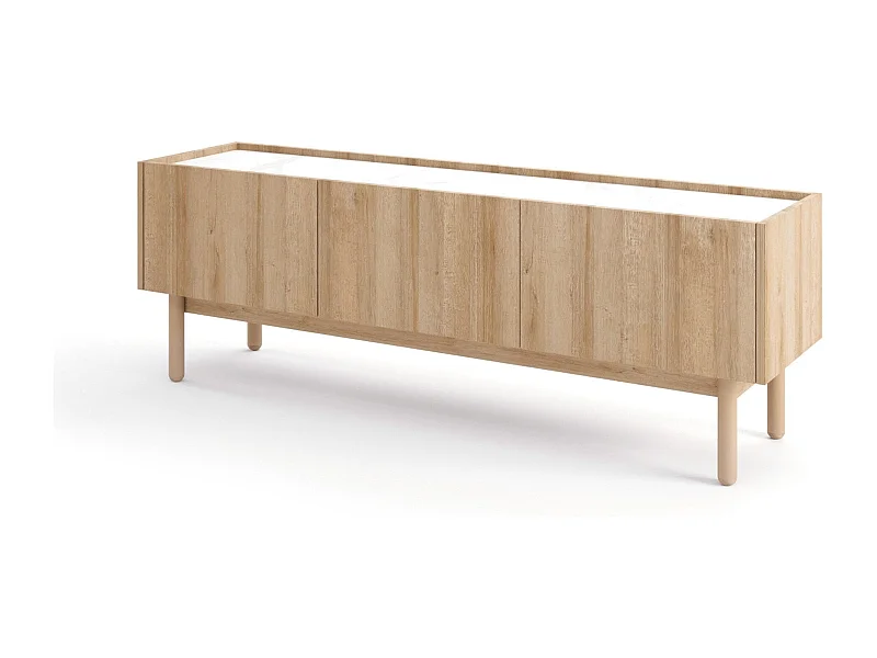 3-türiger TV-Schrank aus Schichtholz 144x48 cm