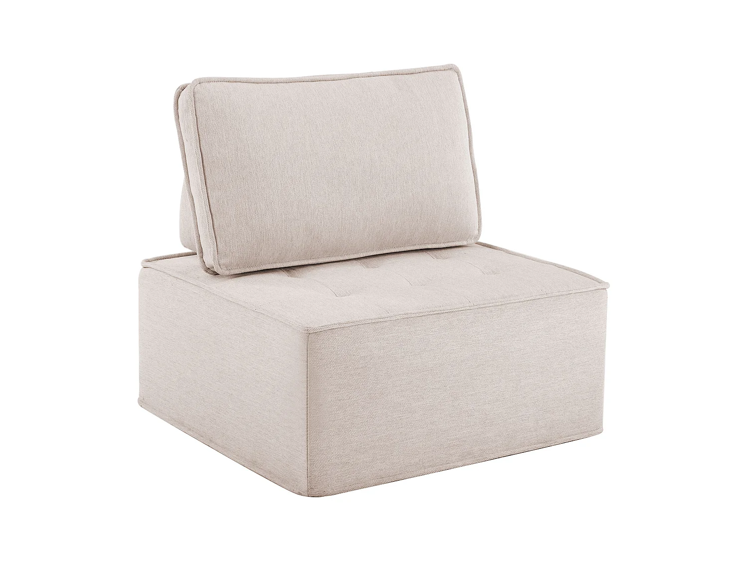 Poltrona, divano singolo con fodera, pouf per soggiorno, camera da letto, camera degli ospiti o cameretta dei bambini, piccolo set di sedute