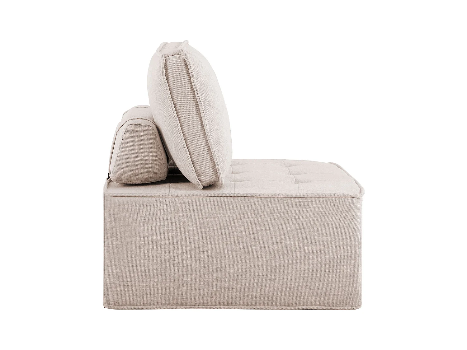 Poltrona, divano singolo con fodera, pouf per soggiorno, camera da letto, camera degli ospiti o cameretta dei bambini, piccolo set di sedute