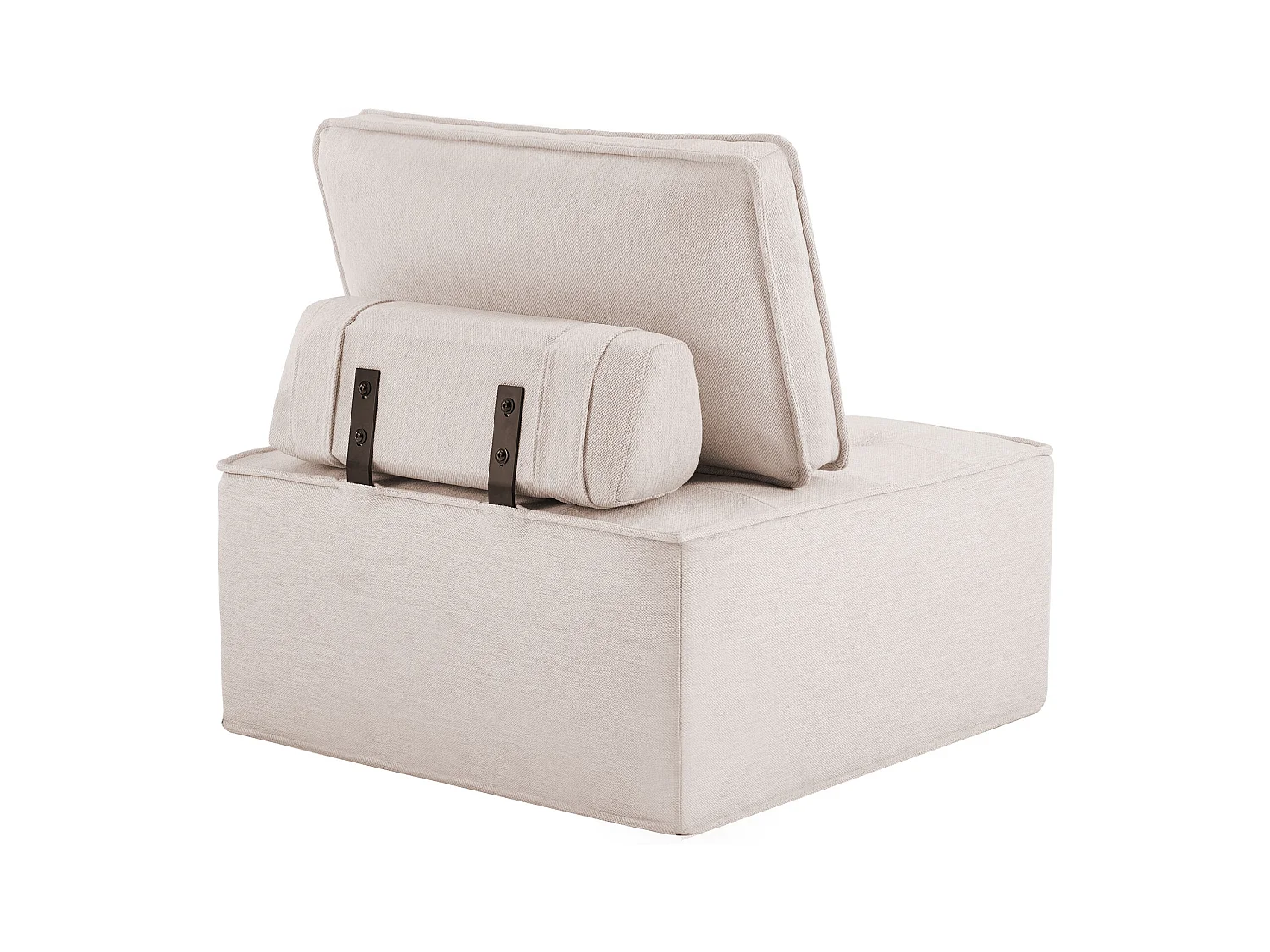 Poltrona, divano singolo con fodera, pouf per soggiorno, camera da letto, camera degli ospiti o cameretta dei bambini, piccolo set di sedute