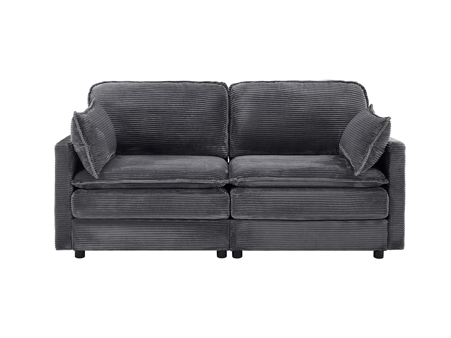 Sofá moderno de 2 lugares, design minimalista, confortável e espaçoso, para sala e quarto