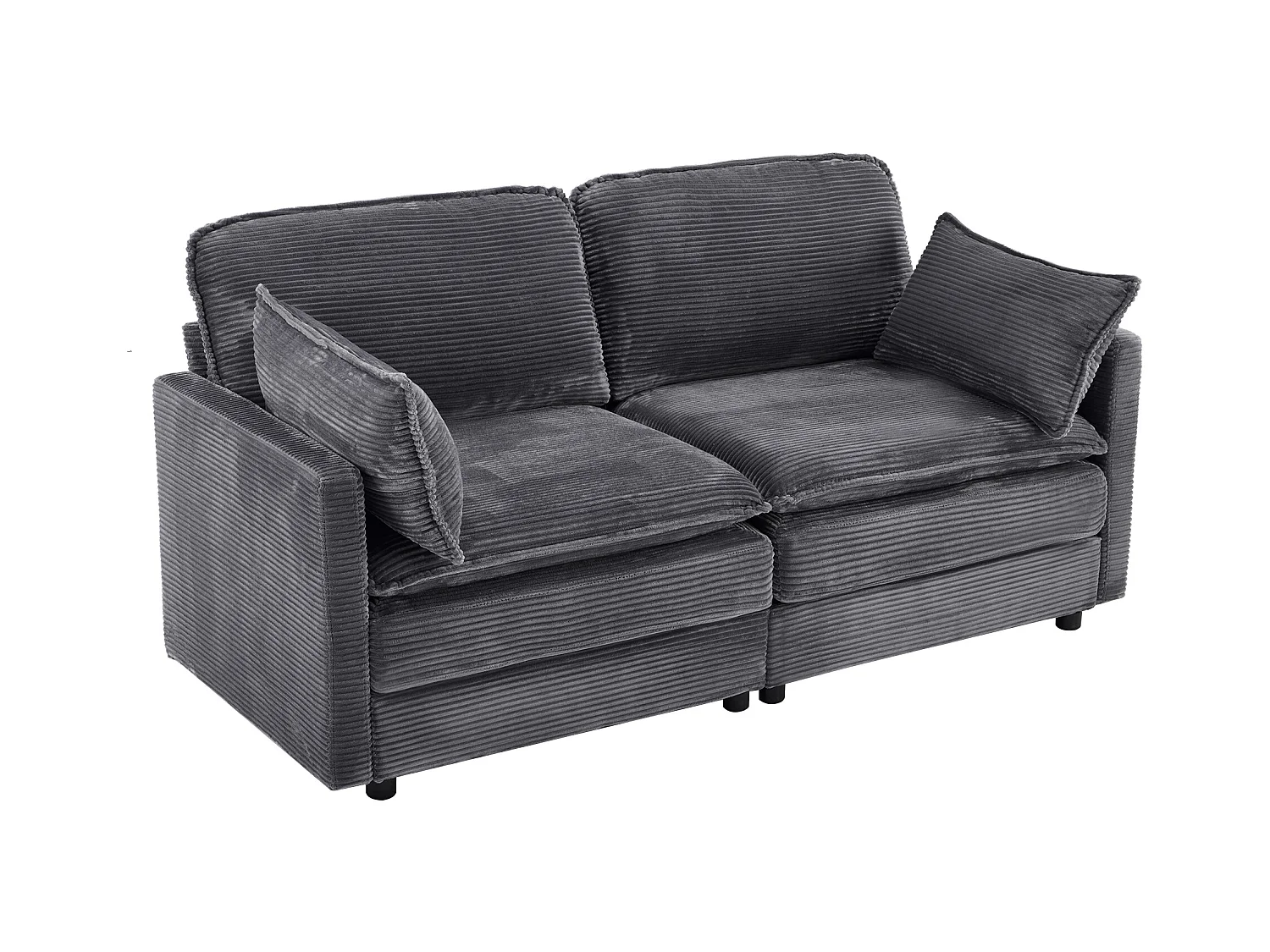 Sofá moderno de 2 lugares, design minimalista, confortável e espaçoso, para sala e quarto