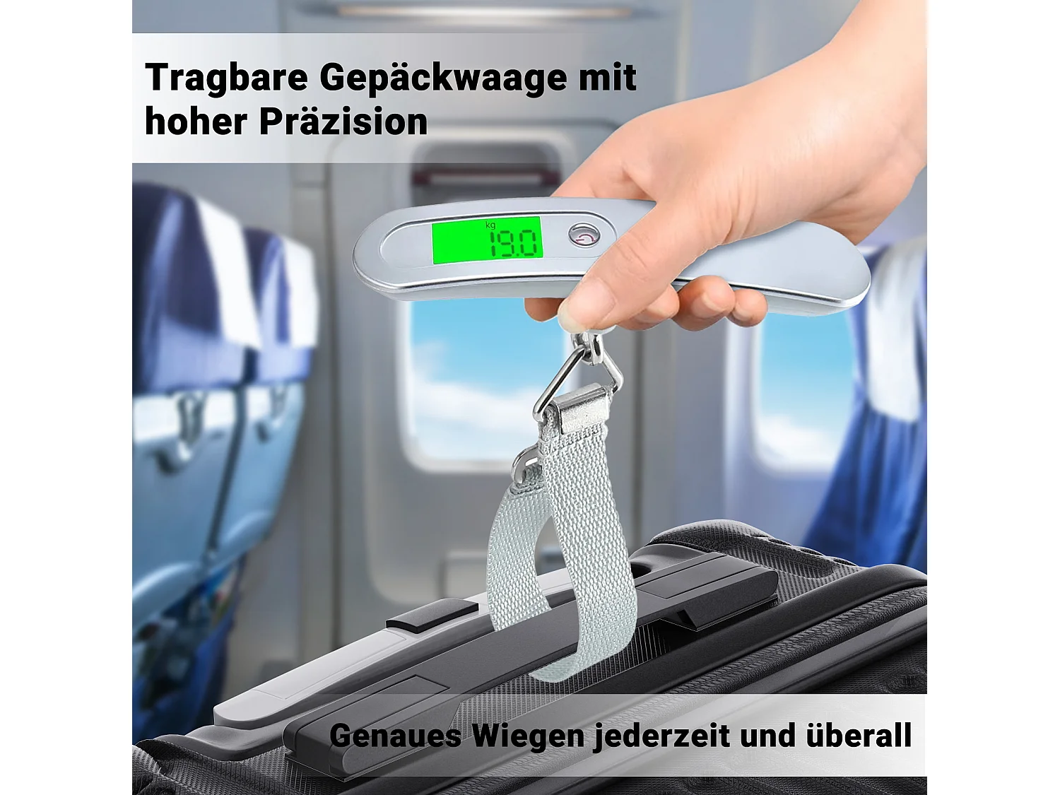 Ensemble de bagages empilables avec roues 360° et poignée rétractable – 3 tailles (M/L/XL) + balance numérique offerte