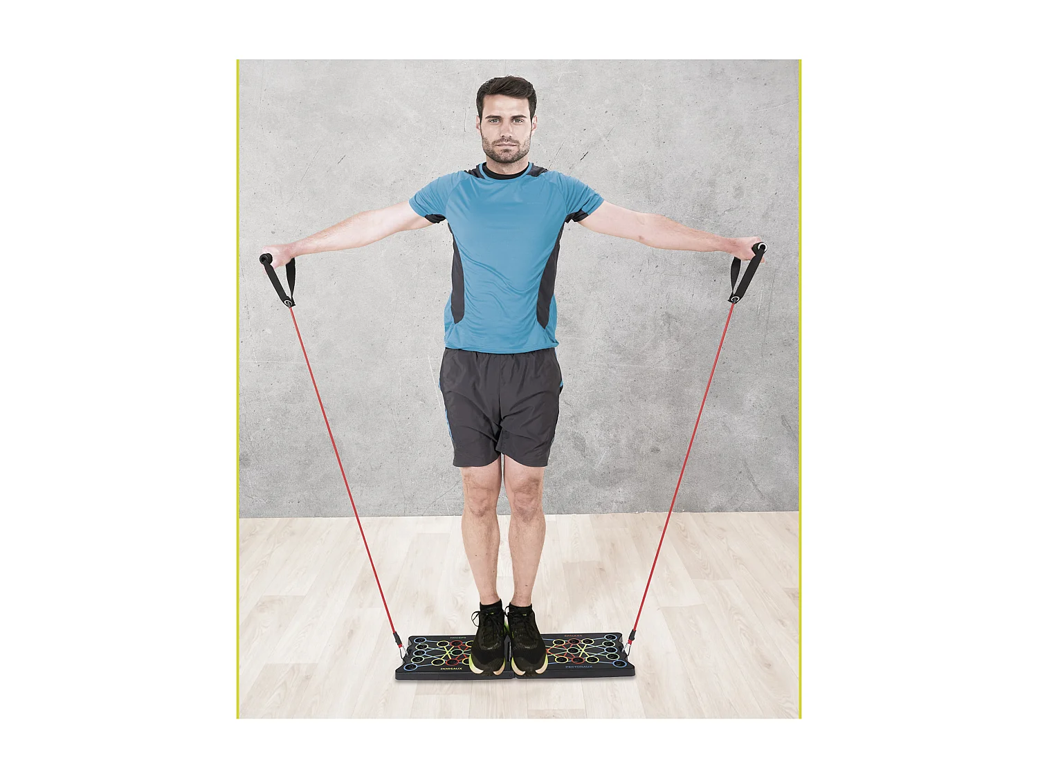 Planche De Musculation 17 En 1 Avec Elastique Multicolore