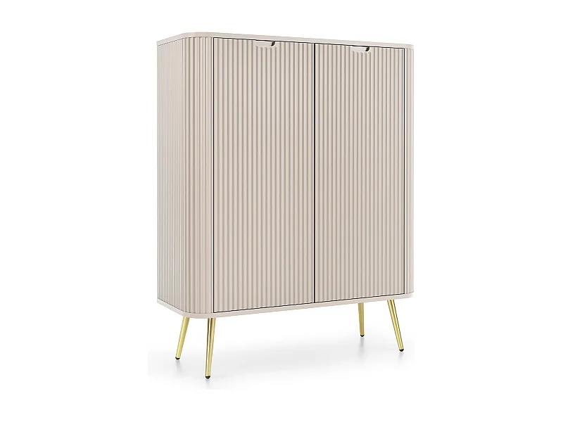 2-deurs buffet met gouden metalen voet 129x103 cm