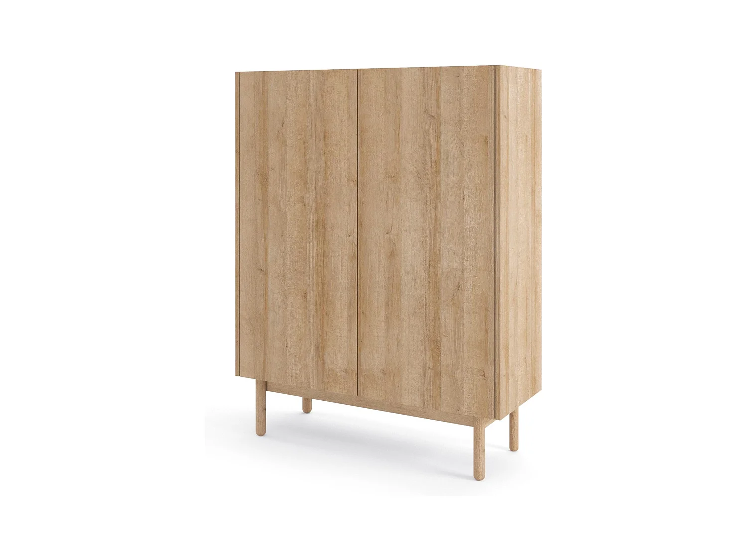 Buffet 2 portes en bois lamellé 97x122 cm