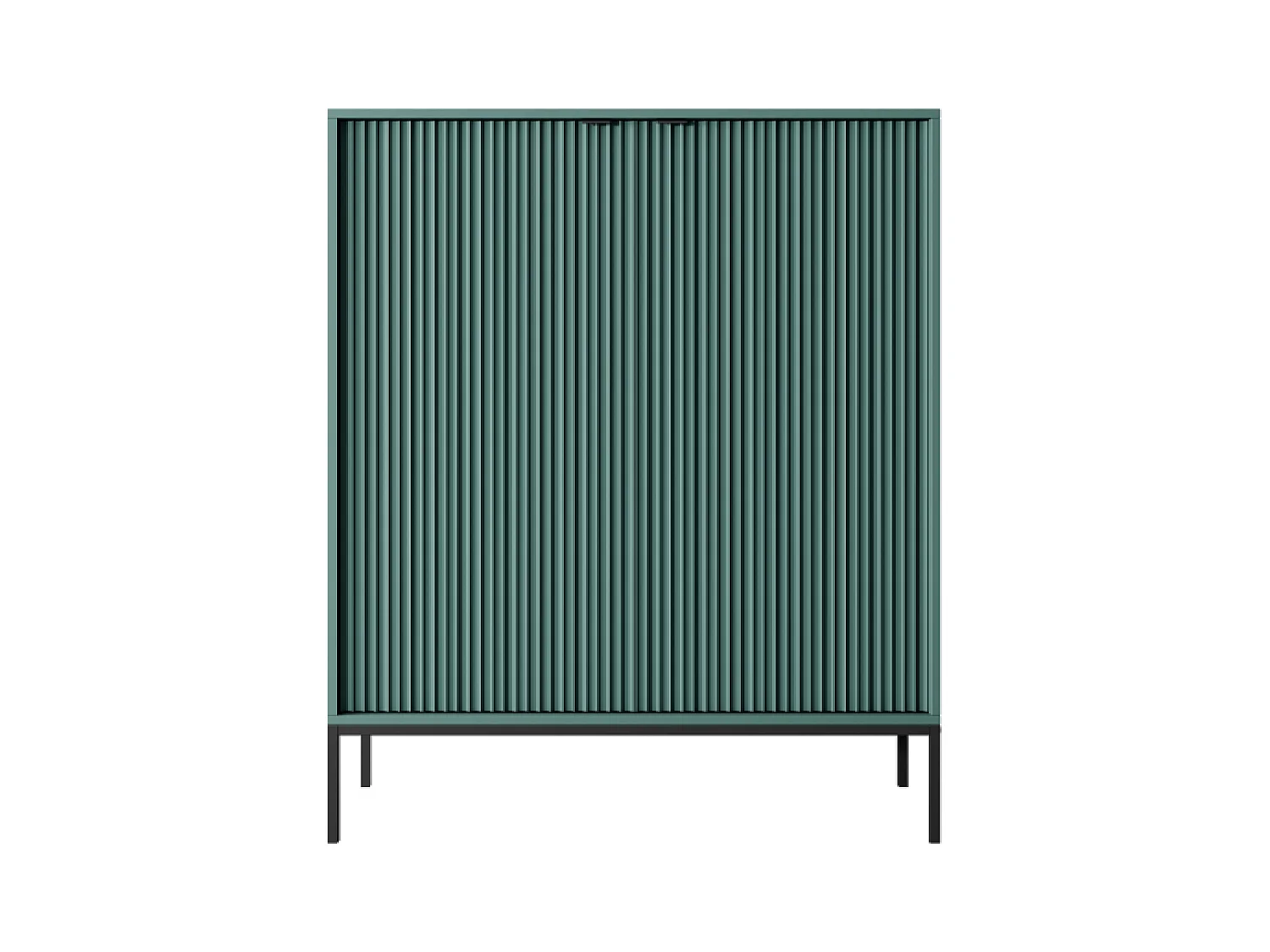 2-türiges Sideboard mit schwarzen Metallfüßen 104x125 cm