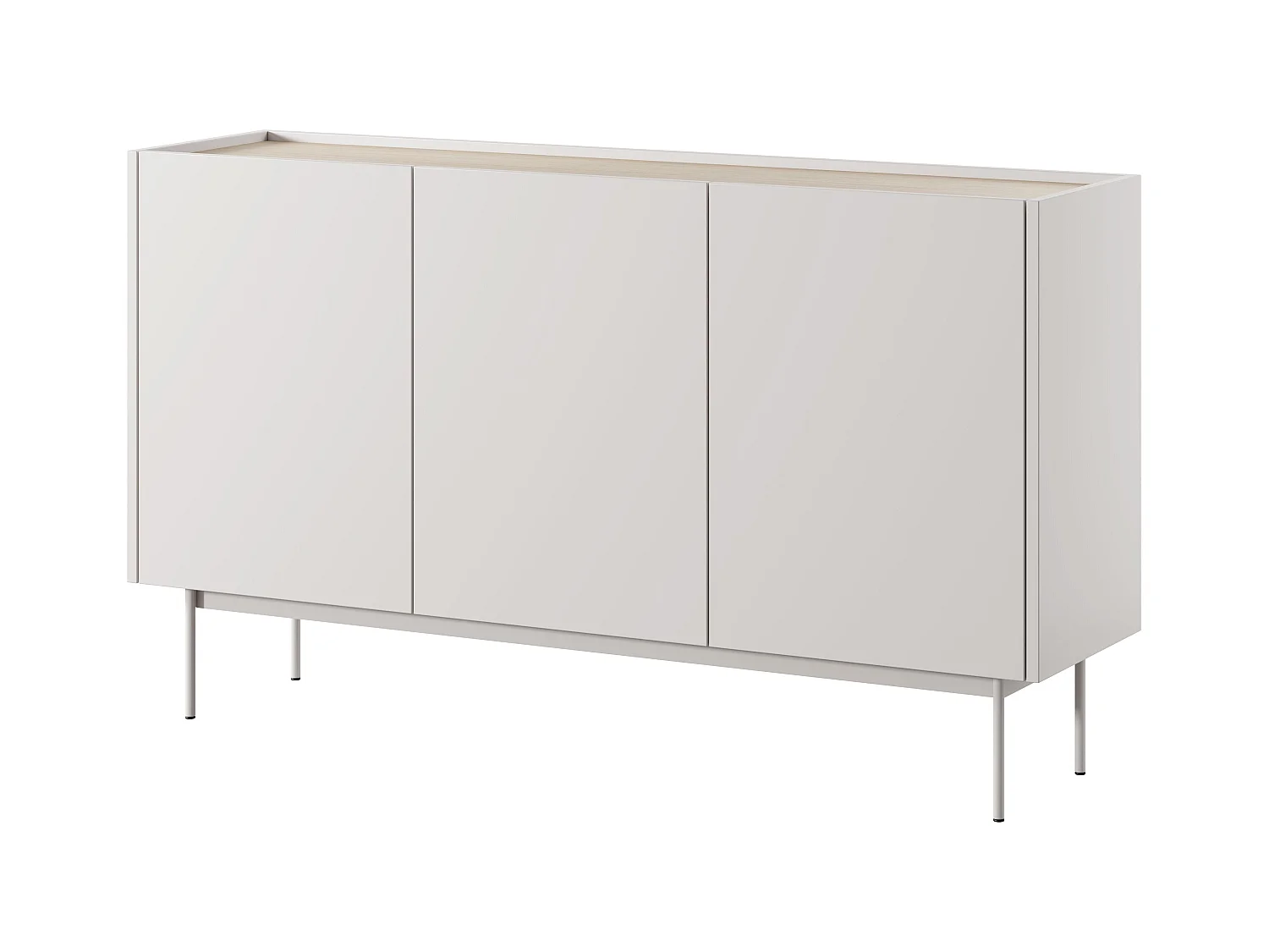 Buffet 3 portes en bois lamellé 144x83 cm