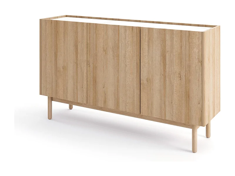 3-türiges Sideboard aus Schichtholz 144x83 cm