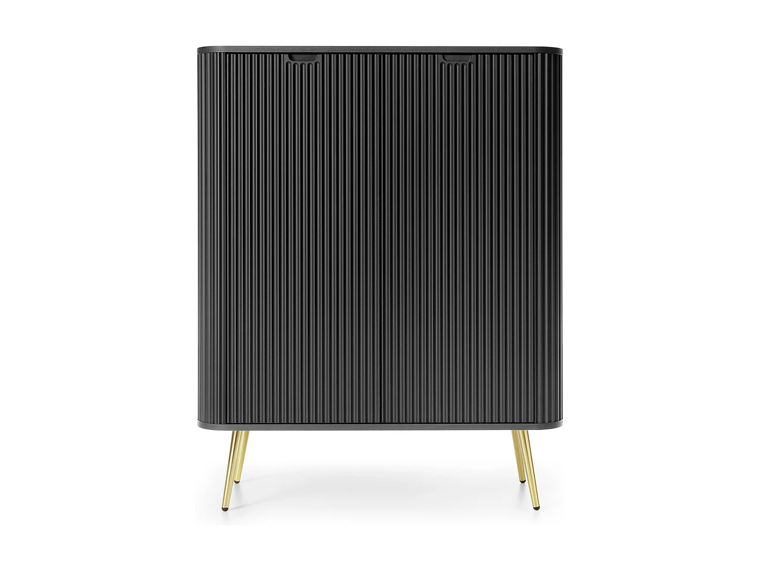 Buffet 2 portes avec pied en métal doré 129x103 cm