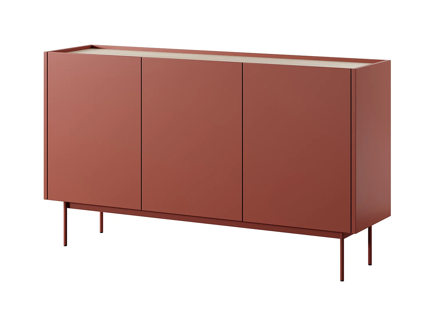Buffet 3 portes en bois lamellé 144x83 cm