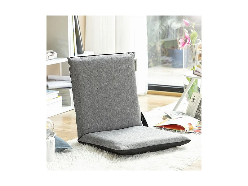 Silla de suelo Sitinel InnovaGoods reclinable 6 posiciones gris 6x40x82 cm