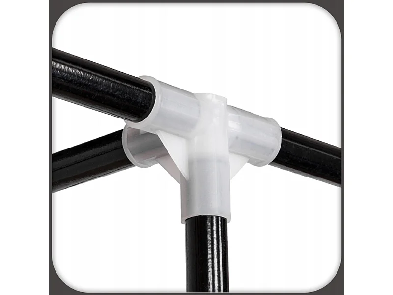 Faltbarer Stoffkleiderschrank XXL Grau - Metallgestell, Einfach zu Montieren, 14 Regale