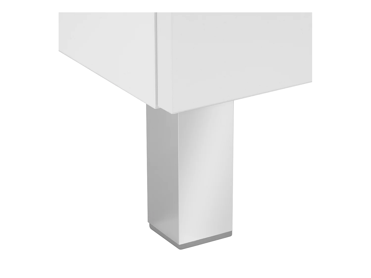 Armoire de salle de bain colonne haute 35 cm 2 portes blanc brillant Sol blanc