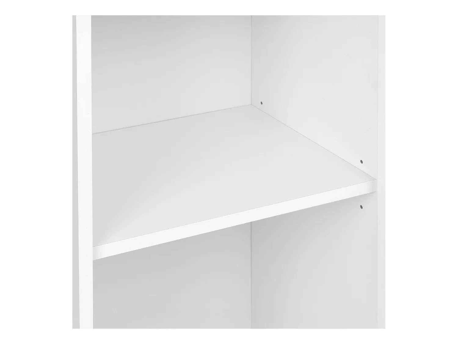 Armoire de salle de bain colonne haute 35 cm 2 portes blanc brillant Sol blanc