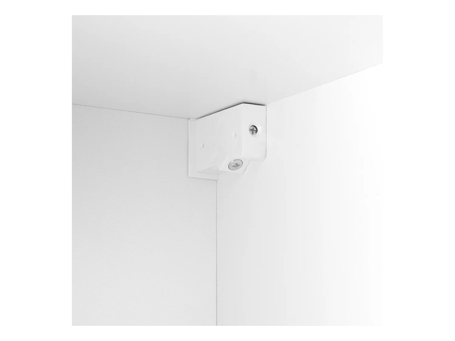 Armoire de salle de bain colonne haute 35 cm 2 portes blanc brillant Sol blanc