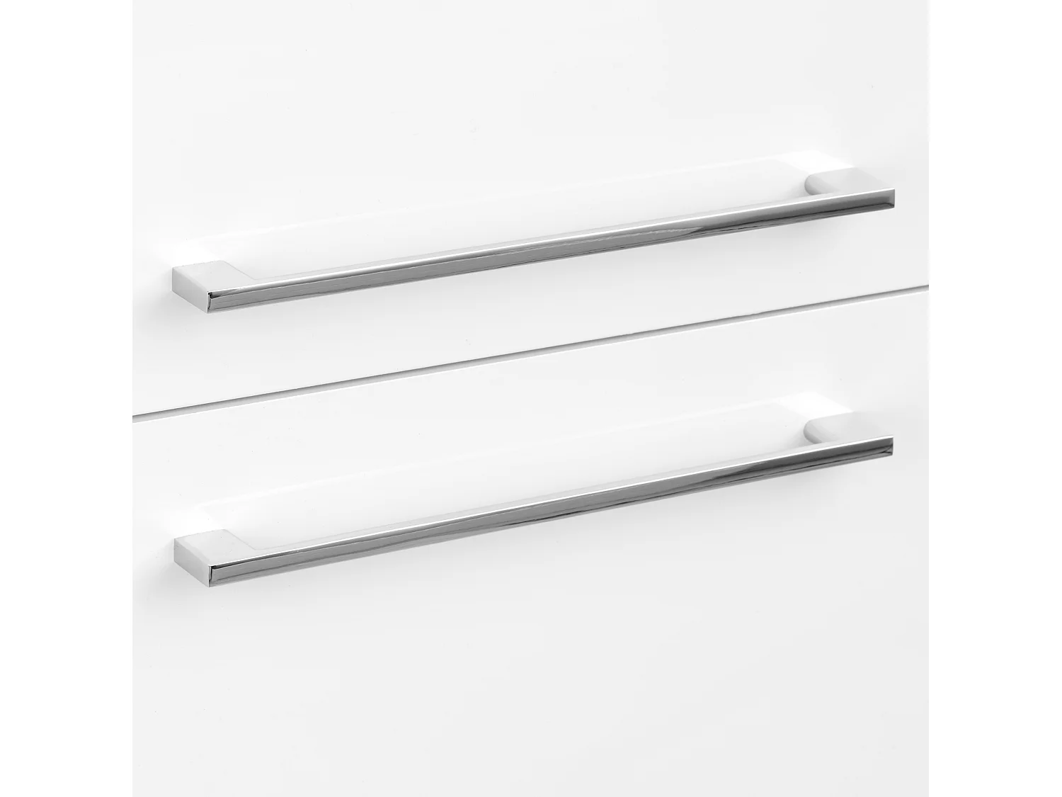 Armoire de salle de bain colonne haute 35 cm 2 portes blanc brillant Sol blanc