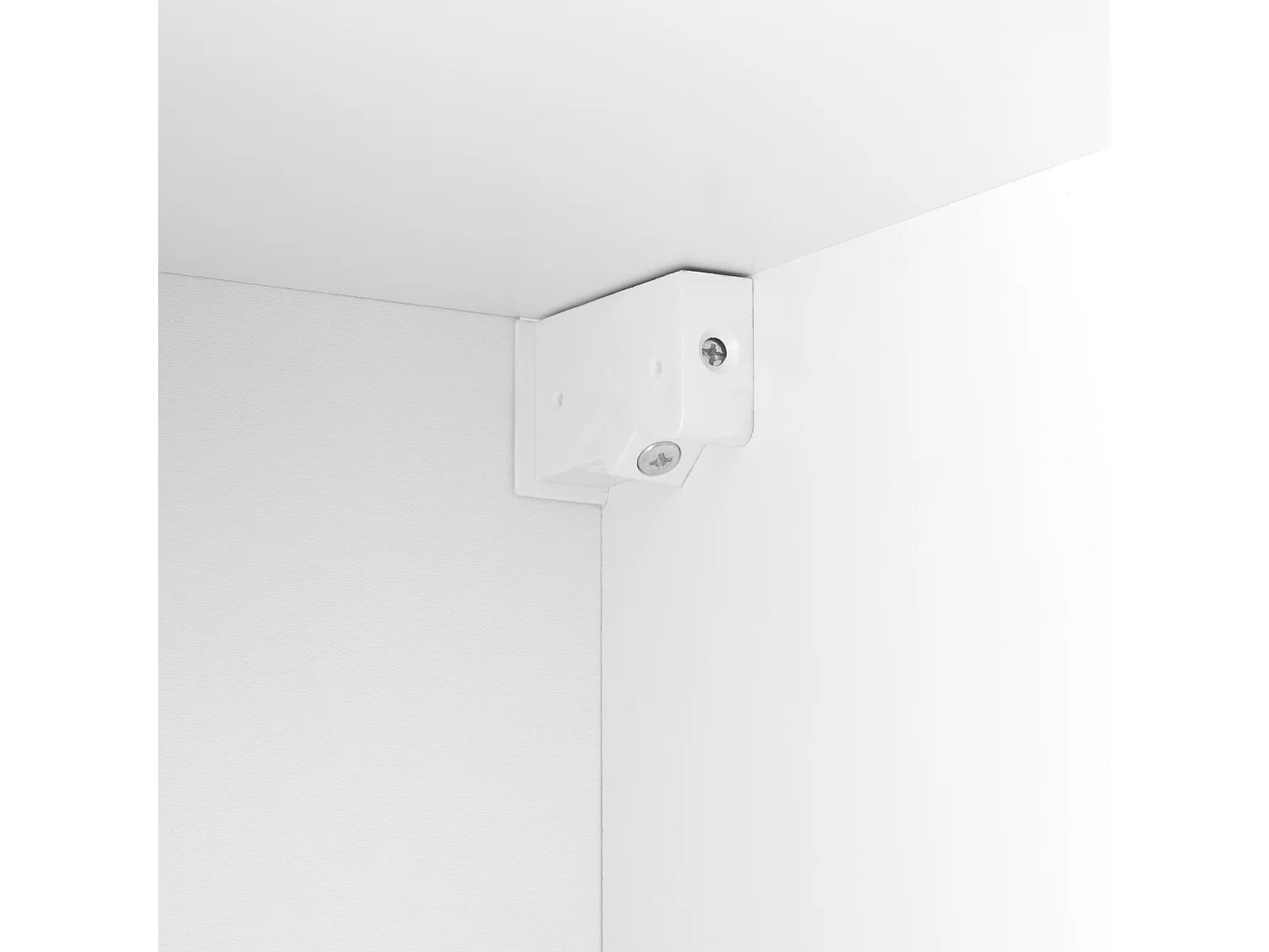 Armoire de salle de bain colonne haute 35 cm 2 portes blanc brillant Sol blanc